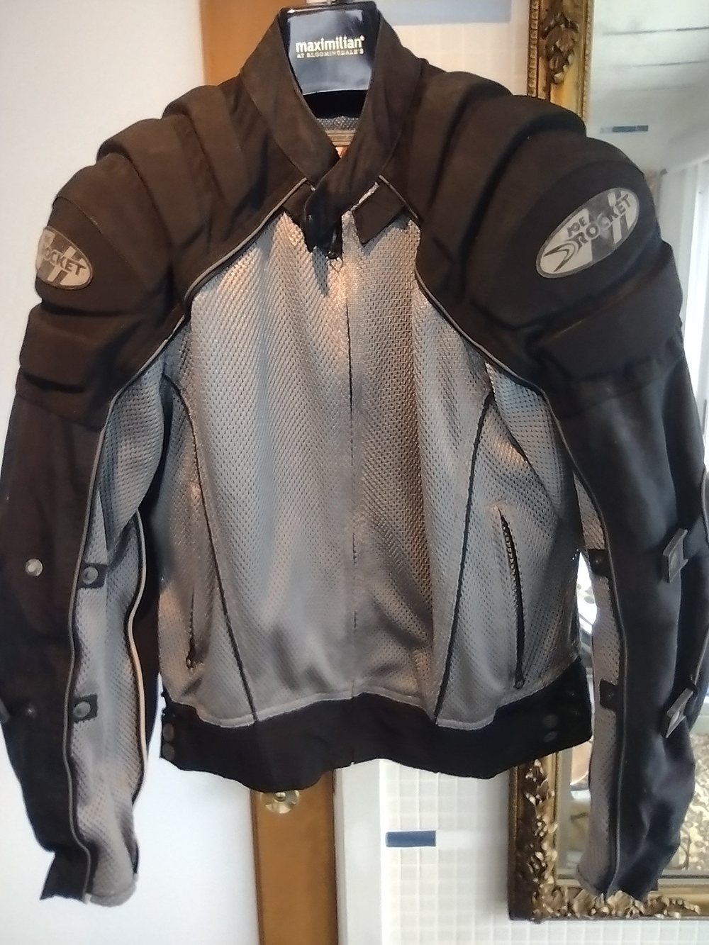 Joe Rocket Black and Gray Men's Motorcycle Jacket